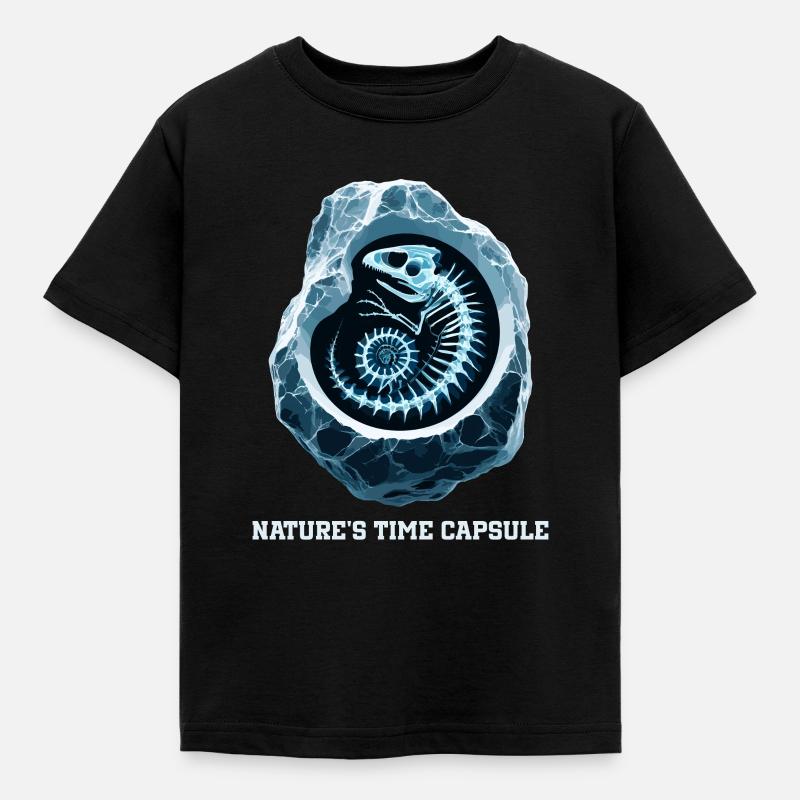 Fossil Hunter, Fossil Hunter, Paleontolog - Børne-T-shirt - sort