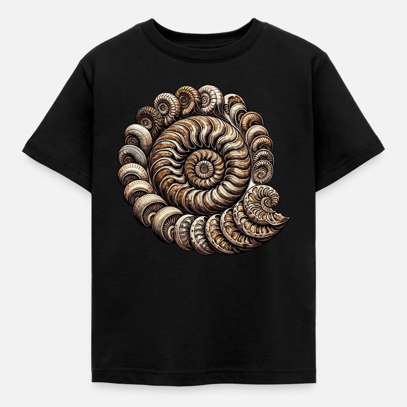 Fossil Hunter, Fossil Hunter, Paleontolog - Børne-T-shirt - sort