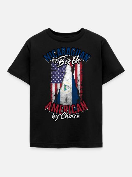Nicaragua Nicaragisch - Kinder T-Shirt - Schwarz