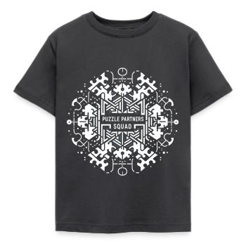 Escuadrón de compañeros de rompecabezas 4 - Camiseta niño - carbón - delante - AI Model Kid Female (0cm)