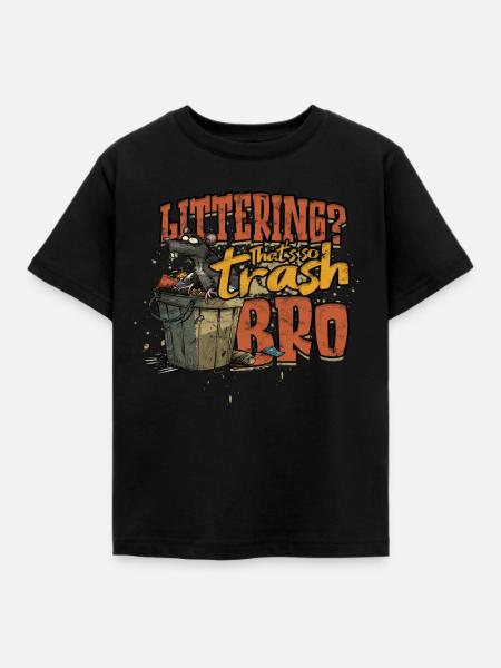 Umweltschutz Umweltschützer - Kinder T-Shirt - Schwarz