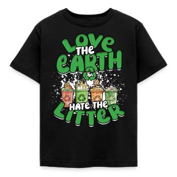 Umweltschutz Umweltschützer Recyceln - Kinder T-Shirt - Schwarz - Vorne - AI Model Kid Female (0cm)