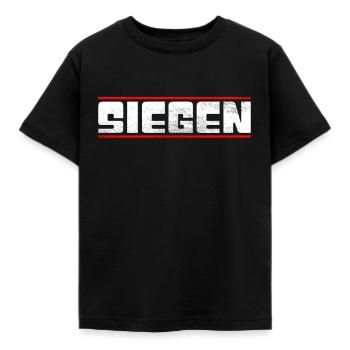 Siegen - Kinder T-Shirt - Schwarz - Vorne - AI Model Kid Female (0cm)