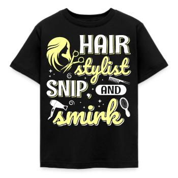 Coiffeur Coiffeur Coiffeur Coiffeur - T-shirt Enfant - noir - Devant - AI Model Kid Female (0cm)