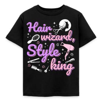 Coiffeur Coiffeur Coiffeur Coiffeur - T-shirt Enfant - noir - Devant - AI Model Kid Female (0cm)