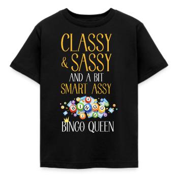 Bingo Player Classy Sassy And A - Kids' T-Shirt - black - Front - AI Model Kid Female (0cm)