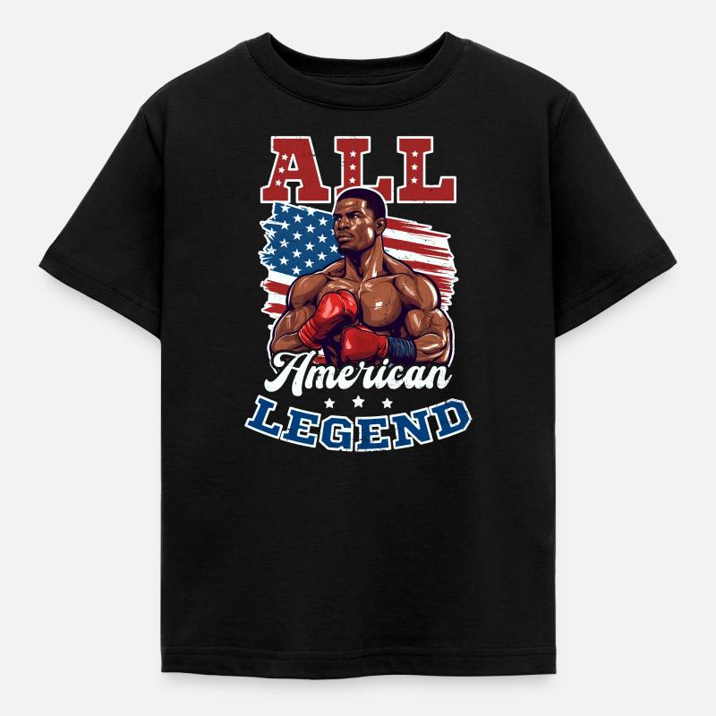Boxen All American Legend - Kinder T-Shirt - Schwarz