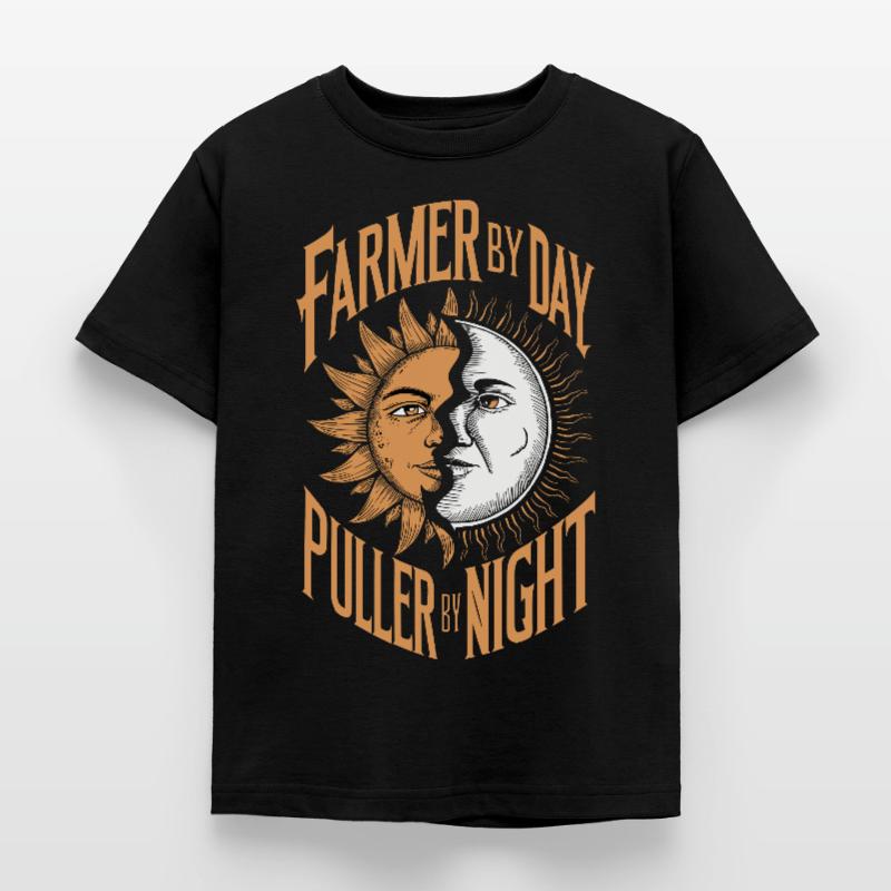 Tractor Pulling Tractor Pulling Tractor Power Farm Kids' T-Shirt