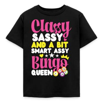 Bingo Player Classy Sassy And A - Kids' T-Shirt - black - Front - AI Model Kid Female (0cm)