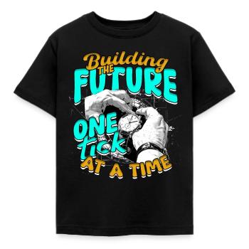 Relojería Relojera - Camiseta niño - negro - delante - AI Model Kid Female (0cm)