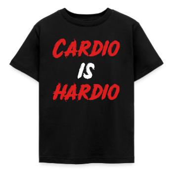 Cardio is Hardio Lustig Cardiologist Medical - Kids' T-Shirt - black - Front - AI Model Kid Female (0cm)