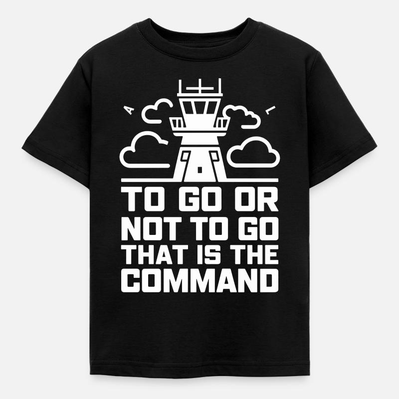 Air Traffic Controller Aircraft Flight Service - Kinder T-Shirt - Schwarz