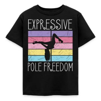 Pole Dance Dancer, Pole Dancing, Pole Dancing - Kids' T-Shirt - black - Front - AI Model Kid Female (0cm)