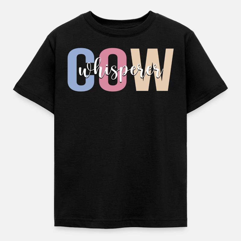 Éleveur de vaches Éleveur de vaches Élevage de vaches - T-shirt Enfant - noir