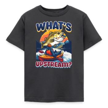 Kayak Qu'y a-t-il en amont ? - T-shirt Enfant - charbon - Devant - AI Model Kid Female (0cm)