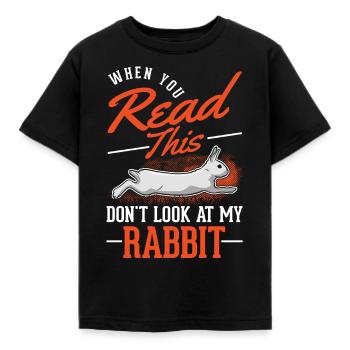 Lapin Lapin Lapin Lapin - T-shirt Enfant - noir - Devant - AI Model Kid Female (0cm)