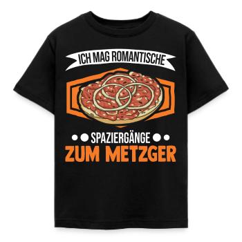 Mett Hackepeter, amoureux de Mettbrötchen - T-shirt Enfant - noir - Devant - AI Model Kid Female (0cm)
