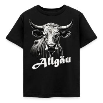 Allgäu Kuh Alpe Alm Holiday Holiday Farm - Kids' T-Shirt - black - Front - AI Model Kid Female (0cm)