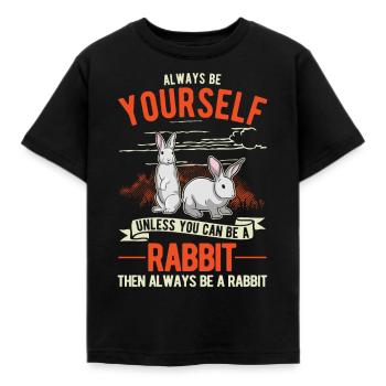 Lapin Lapin Lapin Lapin - T-shirt Enfant - noir - Devant - AI Model Kid Female (0cm)