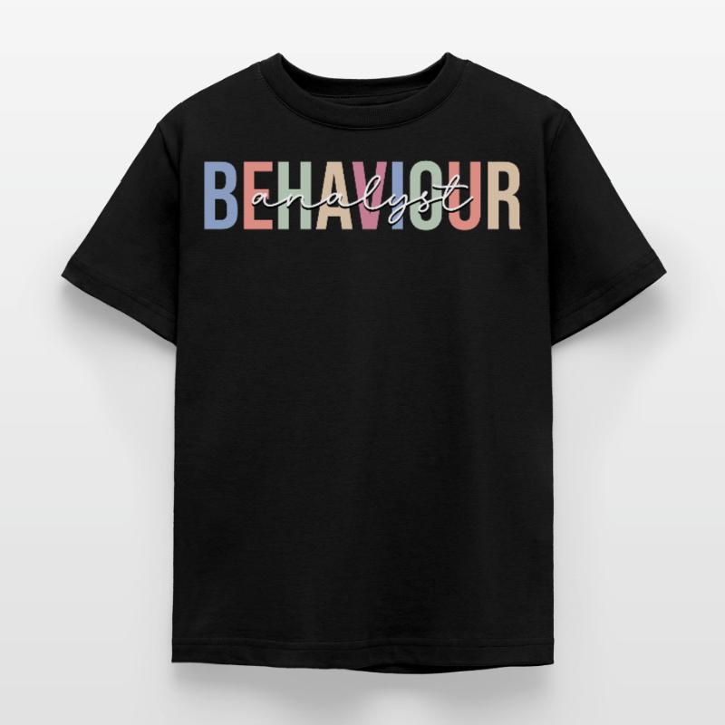 Behavior Analysis Therapist Data Behavior Kids' T-Shirt