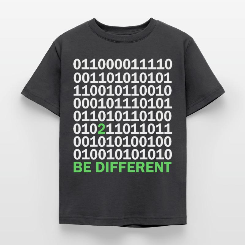 Binary Code Be Different Kids' T-Shirt