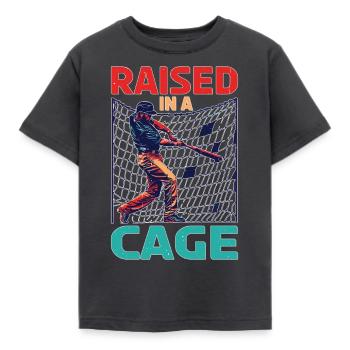 Raised In A Cage 26 - Kids' T-Shirt - dark grey - Front - AI Model Kid Female (0cm)