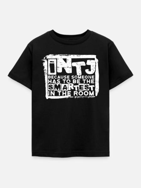 INTJ Persönlichkeit Architekt - Kinder T-Shirt - Schwarz