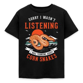 Serpent des blés disant serpent des blés - T-shirt Enfant - noir - Devant - AI Model Kid Female (0cm)