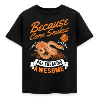 Serpent des blés cadeau Serpent des blés - T-shirt Enfant - noir - Devant - AI Model Kid Female (0cm)