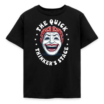 Improv Theatre The Quick Thinker's Stage - Kids' T-Shirt - black - Front - AI Model Kid Female (0cm)