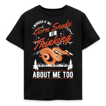 Serpent des blés cadeau Serpent des blés - T-shirt Enfant - noir - Devant - AI Model Kid Female (0cm)