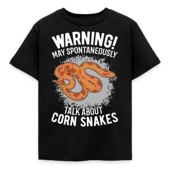 Avertissement Serpent des blés Cadeau Serpent des blés - T-shirt Enfant - noir - Devant - AI Model Kid Female (0cm)
