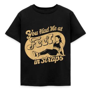 Tu m’avais à pieds dans des sangles 61 - T-shirt Enfant - noir - Devant - AI Model Kid Female (0cm)