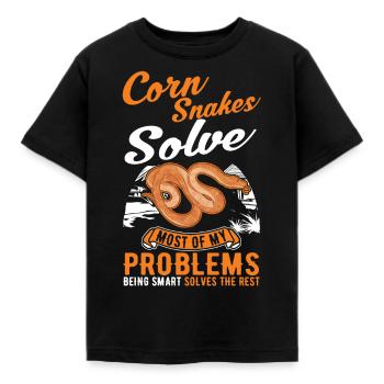 Serpent des blés cadeau Serpent des blés - T-shirt Enfant - noir - Devant - AI Model Kid Female (0cm)