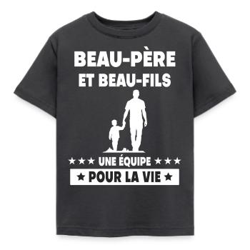 Vintage Step-Dad Step-Father-in-Law - Kids' T-Shirt - dark grey - Front - AI Model Kid Female (0cm)