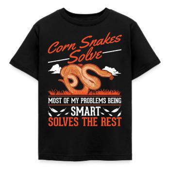 Serpent des blés cadeau Serpent des blés - T-shirt Enfant - noir - Devant - AI Model Kid Female (0cm)