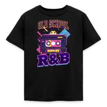 années 90 R&B Old School R&B - T-shirt Enfant - noir - Devant - AI Model Kid Female (0cm)
