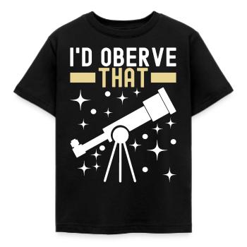 Astronomie astronome - T-shirt Enfant - noir - Devant - AI Model Kid Female (0cm)