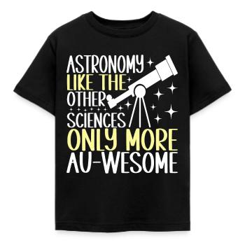 Astronomie astronome - T-shirt Enfant - noir - Devant - AI Model Kid Female (0cm)