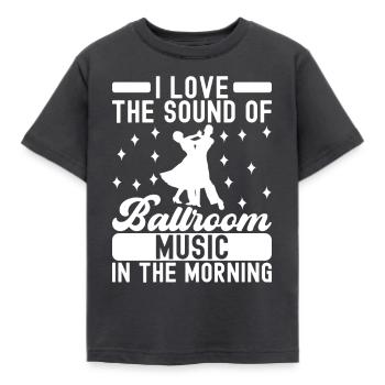 Ballsaal Tanz Ballsaaltänzer Gesellschaftstänzer - Kinder T-Shirt - Dunkelgrau - Vorne - AI Model Kid Female (0cm)