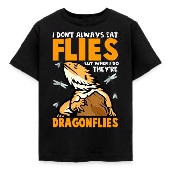 Libellules - T-shirt Enfant - noir - Devant - AI Model Kid Female (0cm)