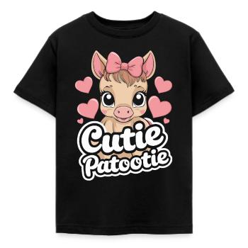 Amoureux des chevaux, soins aux poulains, équitation, passion - T-shirt Enfant - noir - Devant - AI Model Kid Female (0cm)