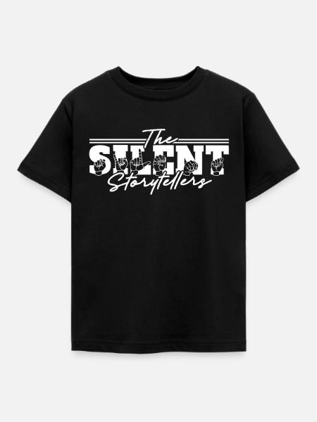 ASL Dolmetscher Gebärdensprache - Kinder T-Shirt - Schwarz