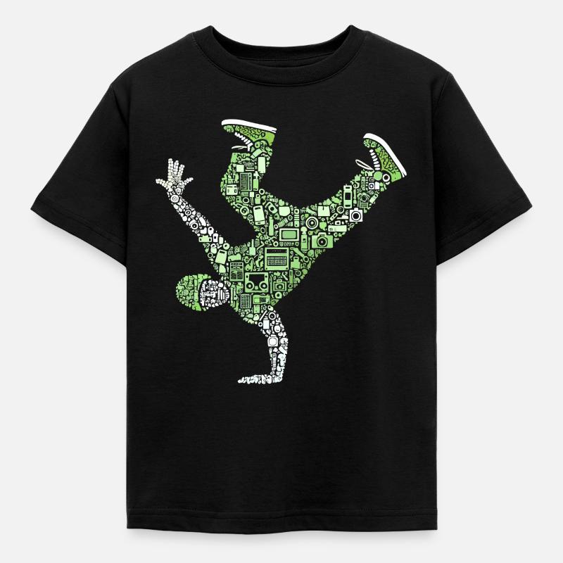 Breakdance, Breakdancer, Breakdancing, Hip Hop - T-shirt Enfant - noir