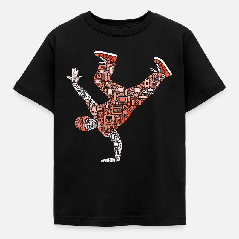 Breakdance, Breakdancer, Breakdancing, Hip Hop - T-shirt Enfant - noir