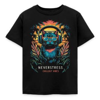 Design Chillout Vibes : décontracté et élégant - T-shirt Enfant - noir - Devant - AI Model Kid Female (0cm)
