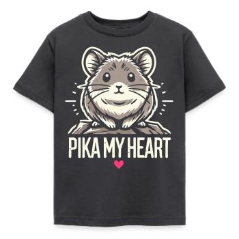 Design américain Pika Lover pour Pika - T-shirt Enfant - charbon - Devant - AI Model Kid Female (0cm)