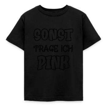 Sinon, je porterai du rose Dire Couleur rose - T-shirt Enfant - noir - Devant - AI Model Kid Female (0cm)