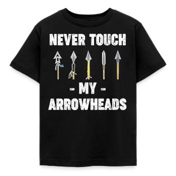 Ne touchez jamais mes pointes de flèches comme - T-shirt Enfant - noir - Devant - AI Model Kid Female (0cm)