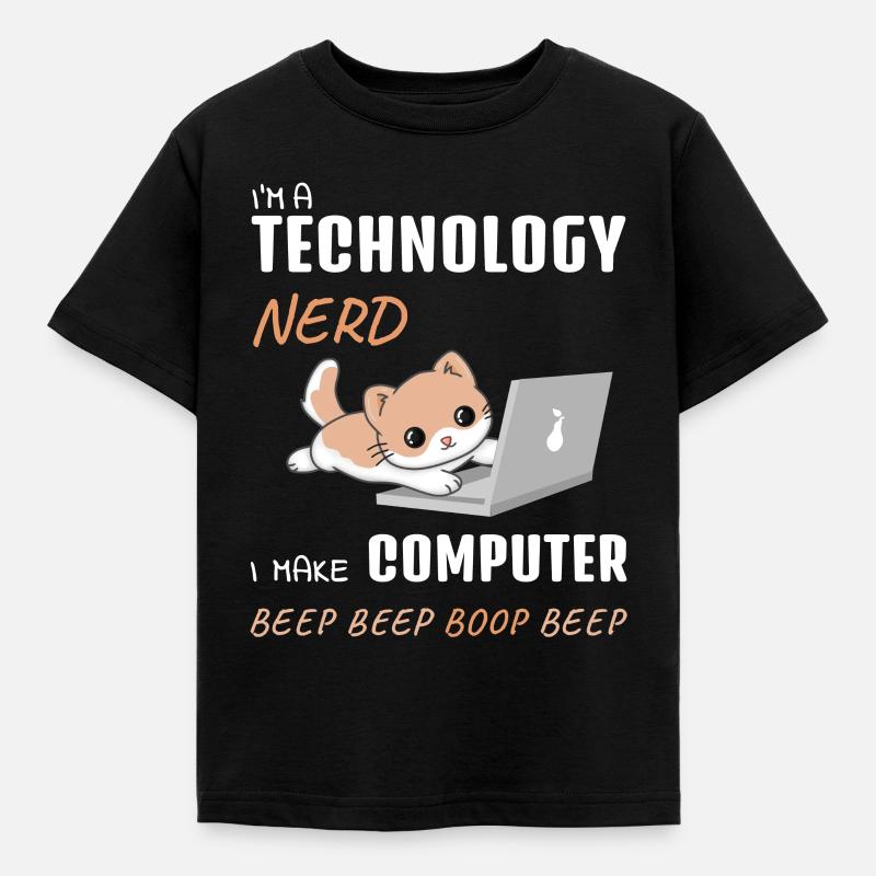 IT Computer Administrator Computerarbeit Geschenk - Kinder T-Shirt - Schwarz